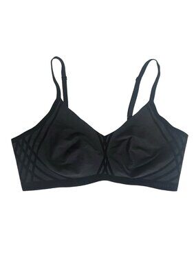 Honeylove Silhouette Wireless Bra Black Sz Medium No Pads